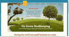 Desktop Screenshot of go-green-bookkeeping.com